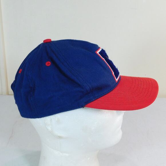 Vintage Bugs Bunny Hat Snapback Acme Clothing Fuzzy B Blue Red Adjustable 90s - Picture 5 of 7